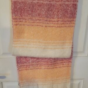 Old Navy Cream and Pink Scarf